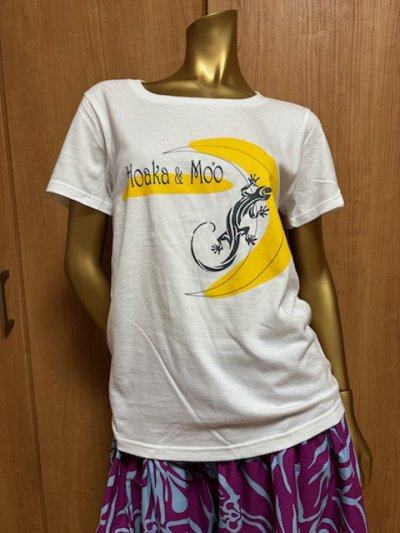 画像1: Tシャツ[Hoaka&moo]ホワイト